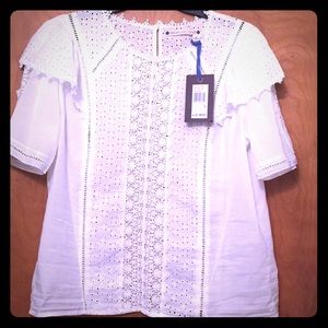 Chelsea & Violet Eyelet Victorian Blouse